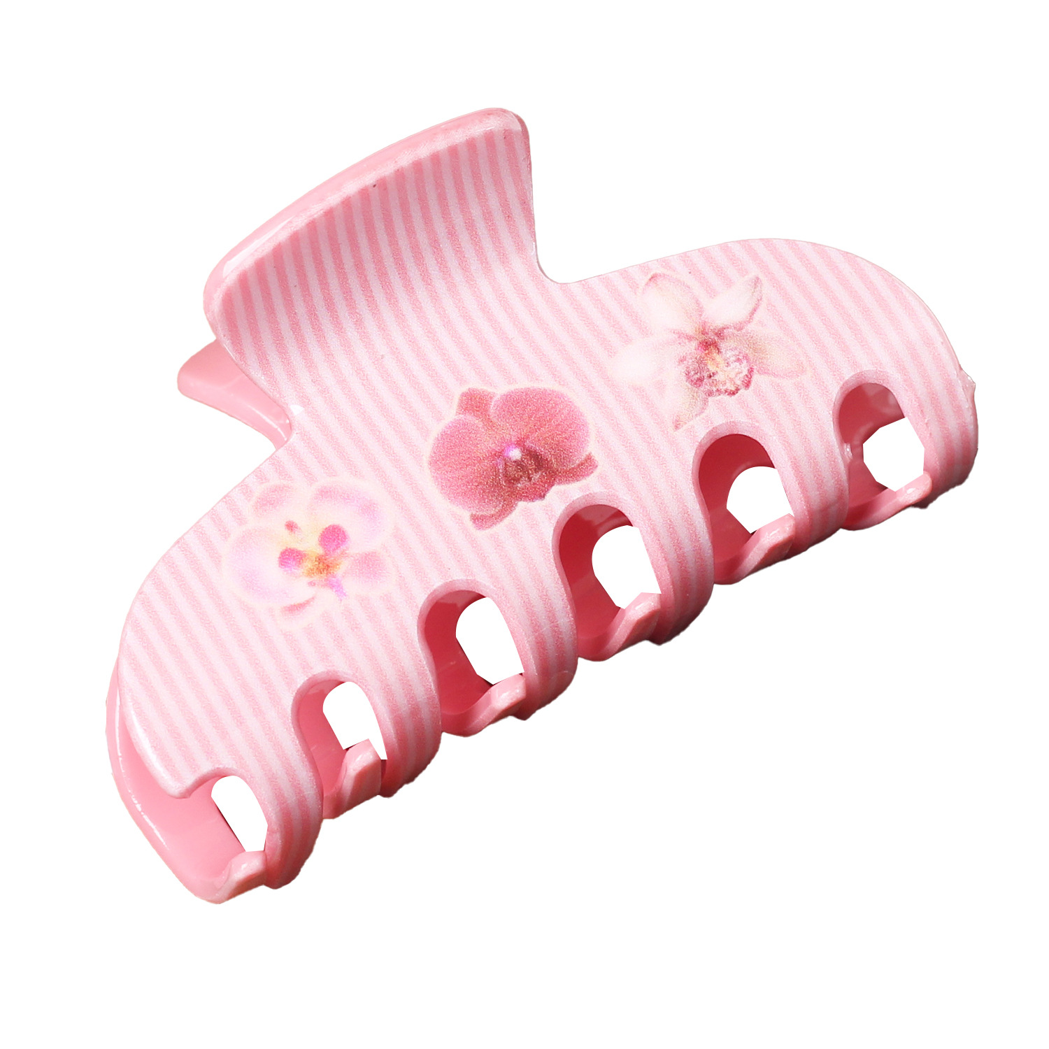 Pequeñas flores de pinzas de cabello acéticas dulces y frescas tocadillos japoneses lindos en la parte posterior de la cabeza, pinzas de cabello de tiburón