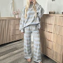 新款女士条纹独立套装