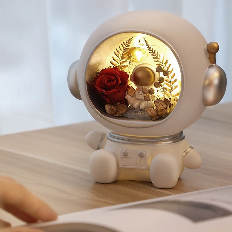 Flores de la inmortalidad Rosas Espaciales Niños Estudiantes Regalos Creativos Decoración del hogar Decoración de Flores de la inmortalidad