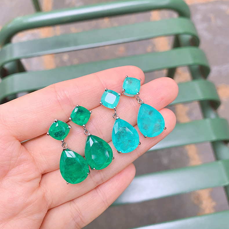 8g Weight Drop Earrings Classification 1 Pair Quantity Birthday Occasion Artificial Gemstones Material Geometric Pattern Women'S Gender Retro Style Retro Geometric Artificial Gemstones Women's Drop Earrings 1 Pair 9