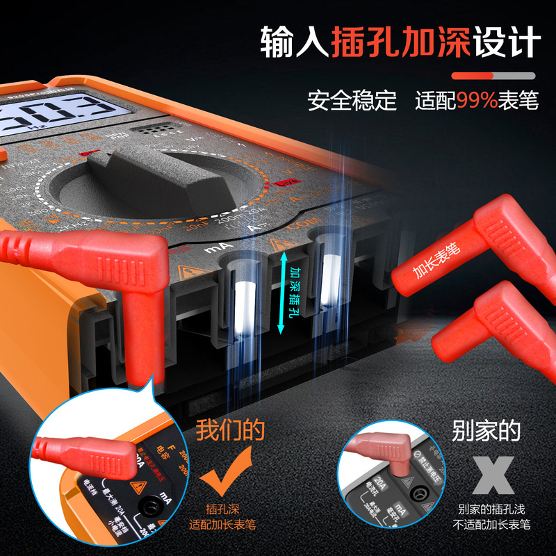 DT9205P新款全自动智能电工专用万能表高精度防烧维修 数字万用表|undefined