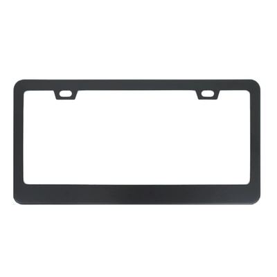 License plate holder/license plate holder plate frame aluminum alloy material black - square-hole-sharp-corner-aluminum-alloy-black