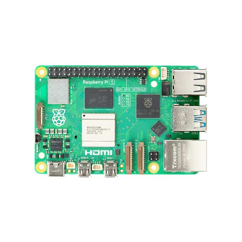 Плата разработки Raspberry Pi 5 пятого поколения 8GB, программирование на Python, Linux, производительность значительно выше 4B