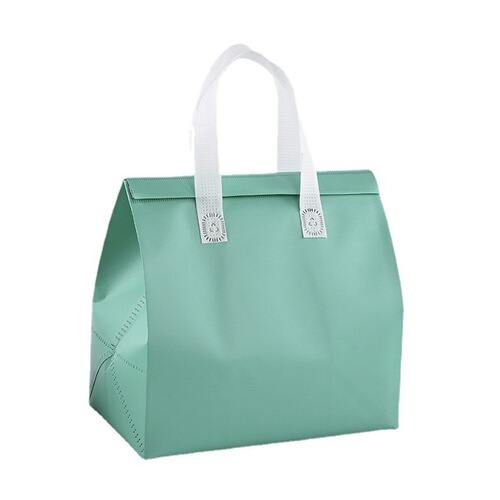 Thickened takeaway packaging bag aluminum foil coated insulation bag cake catering non-woven handbag custom wholesale