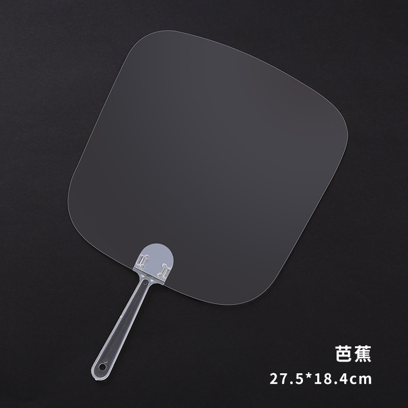 Diy pintura hecha a mano pegatinas de tarjeta mini ventilador transparente mini muñeca en blanco para niños pequeños ventiladores jardín de infantes