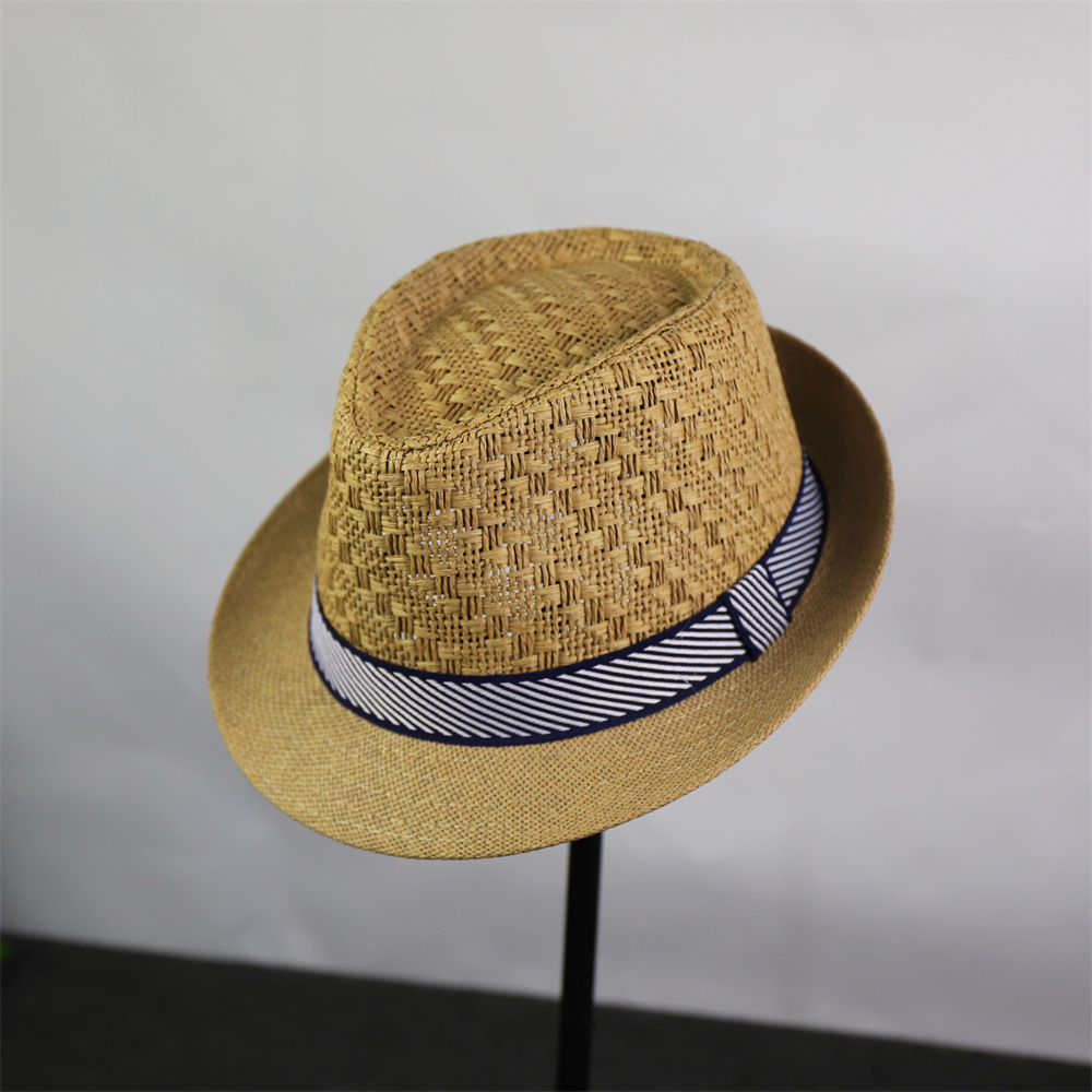 Nuevo sombrero de copa japonés y coreano, sombrero de sol casual de verano transpirable, sombrero de caballero de fiesta europeo y americano, jazz retro británico