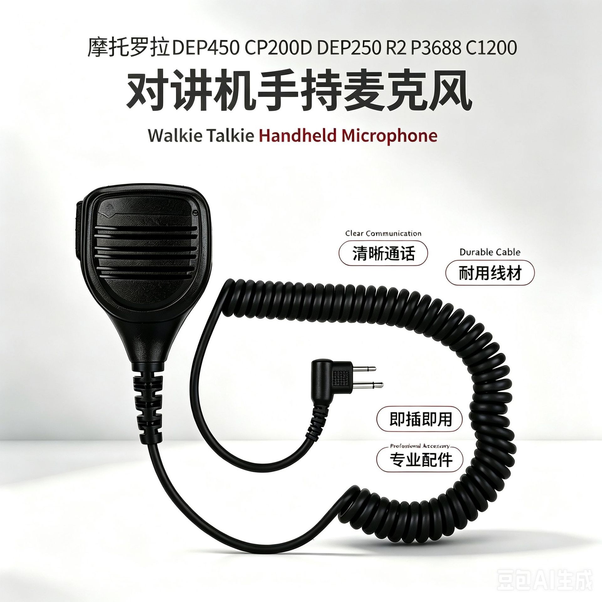 DEP250 R2P3688 handheld radio microphone for Motorola DEP450 GP200