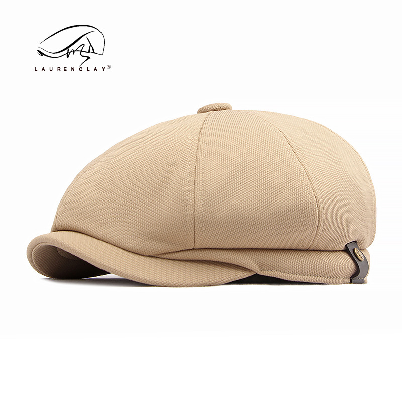 Chapeau d'extérieur unisexe printemps/été Chapeau octogonal de mode rétro pour hommes Casquette décontractée Chapeau gavroche simple pour femmes_voghion.com