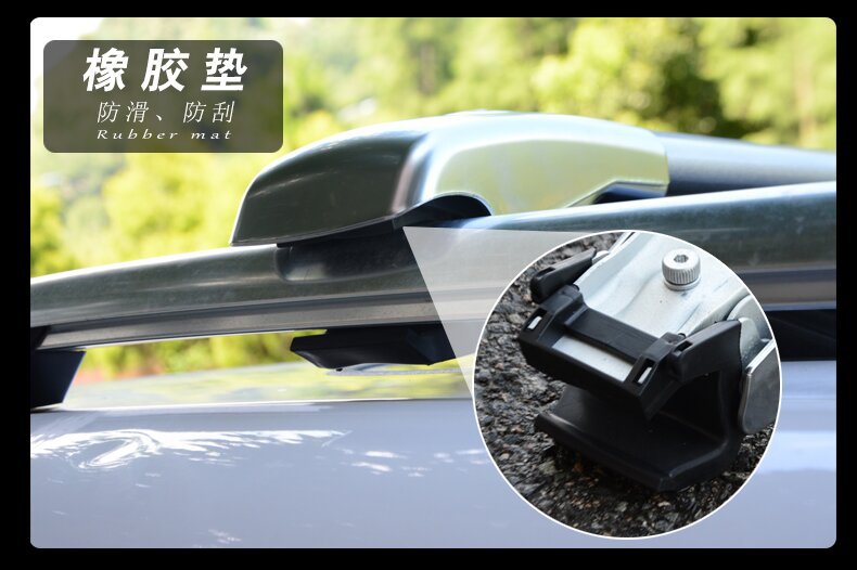 Factory Direct Sales Gm Split Luggage Rack Aluminum Alloy Travel Crossbar Roof Rack Load-Bearing Strong Crossbar Rack