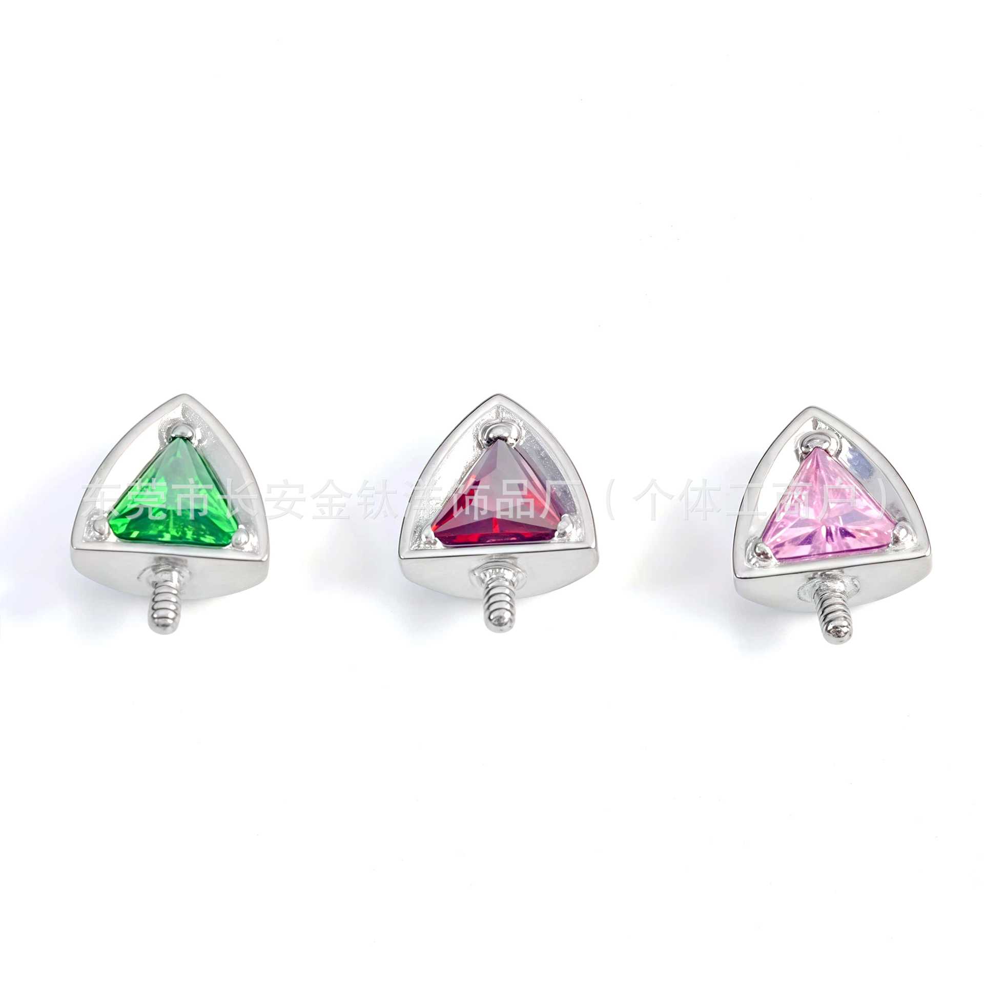 Pointed titanium steel lip stud product view