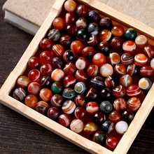 天然玛瑙缠丝散珠 DIY手工自制配件隔珠 特色多彩纹理小珠子批发