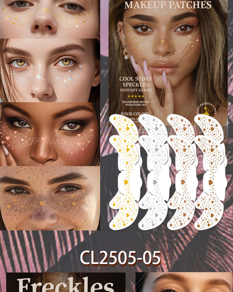 19g Weight Freckle Patch Event & Party Supplies 1 Set Quantity Party Occasion Paper Material Star Pattern Star Paper Tattoos & Body Art 1 Set 10
