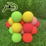 高尔夫彩球 哑光PU双层比赛球 远距离赛场用球多色可选 厂家直销