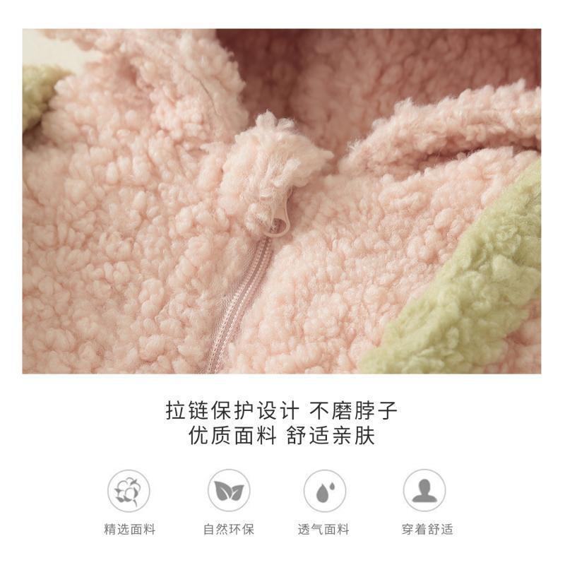 婴儿冬装连体衣宝宝衣服冬季可爱萌新生幼儿冬天抱衣保暖加厚女|undefined