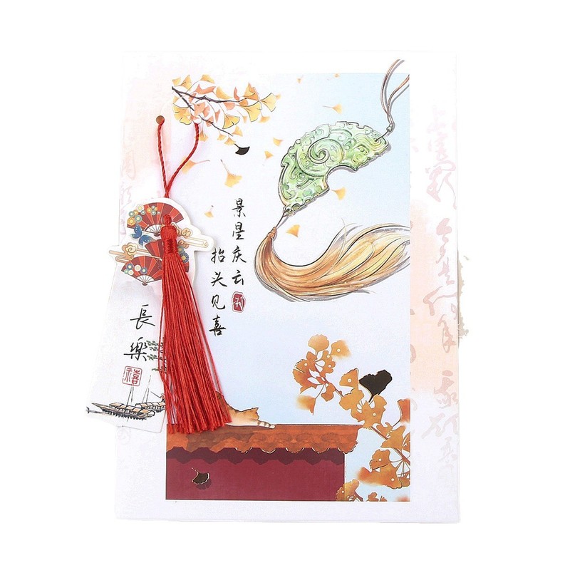 中国风流苏祝福贺卡老师古风贺卡生日教师节祝福卡山水贺卡批发|undefined