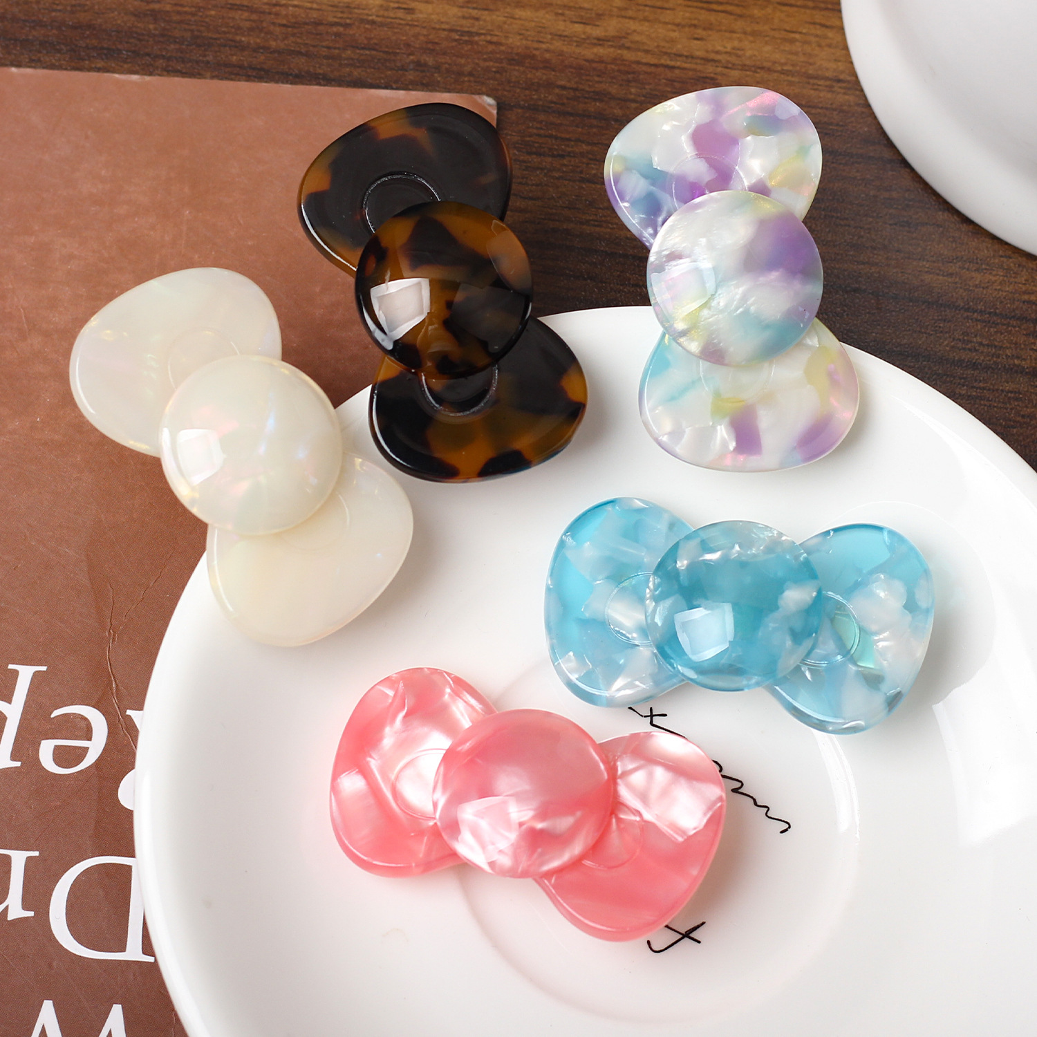 Adorable gorda cabello de arco gorda clip de cabello de la cabeza de la niña clip de cabello de borde clip de cabello nuevo estilo de primavera