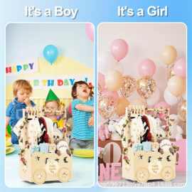 创意木质新生儿衣服收纳架实木儿童淋浴玩具存储架手提式衣服篮