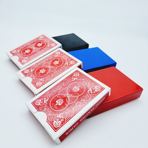 G0524 Poker Invisibility Plastic Version King Magic Poker Box Disappears Magic Props Wholesale