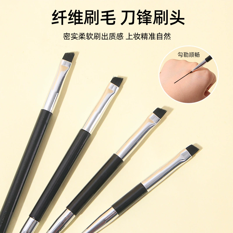 Двуглавая кисть для бровей спиральная кисть трансграничная кисть для ресниц под косым углом кисть для бровей формирование бровей рисунок бровей переноска косметических инструментов двойного назначения