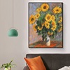 Oil Painting Decorative painting Sunflower a living room Restaurant hotel bedroom mural master Famous paintings style Hanging picture On behalf of