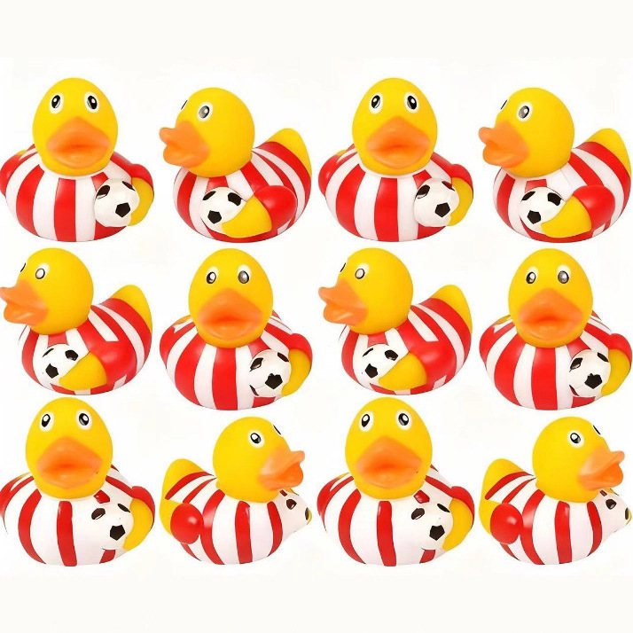 Amazon's Best-Selling Vinyl Little Yellow Duck Children's Bathroom Water Toy Duck World Cup Football Little Yellow Duck