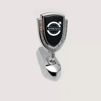 Car logo | Car Logo - volvo-graphic-logo-shield-with-silver-and-black-logo-foldable
