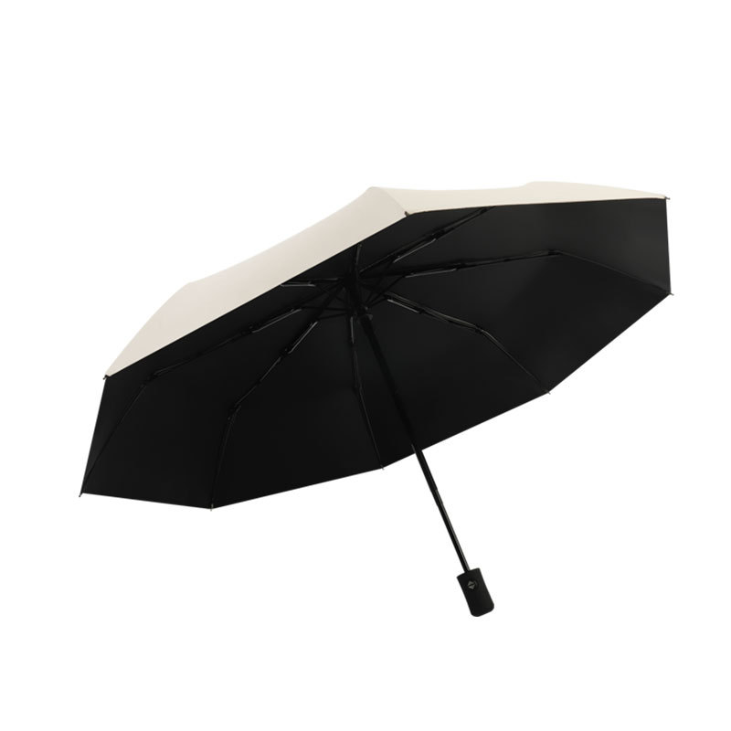 Umbrella UV manual, vinilo comercial, sol y lluvia, paraguas plegable de doble uso, paraguas publicitario de regalo universal, paraguas LOGO, venta al por mayor