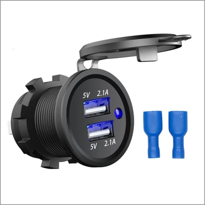 Modified Car Charger 120W Digital Display 4-Port Dual Pd Super Fast Charging for Cars, Rvs, Motorcycles, Yachts Modification (Mobil şarj cihazları) - mt01-2u-21a21a