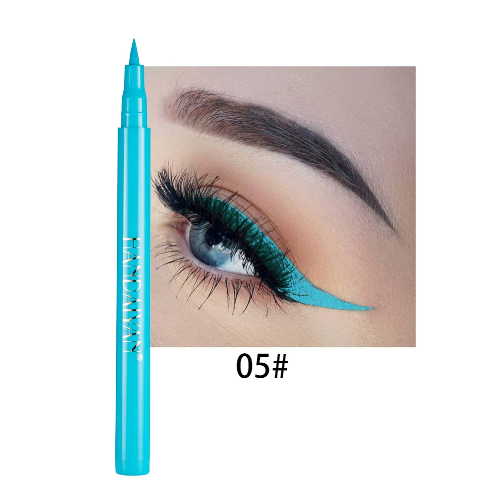Eye Pencil (HANDAIYAN) Rainbow Makeup Primer, Waterproof Smudge‑Proof, 12 Colors, 1.6 g