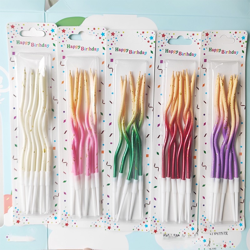 Birthday Basic Pastoral Simple Style Colorful Paraffin Party Festival Candle display picture 1