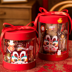 新年禮盒 禮物盒空盒伴手禮盒子年貨糖果袋兔年抱抱桶禮品袋包裝