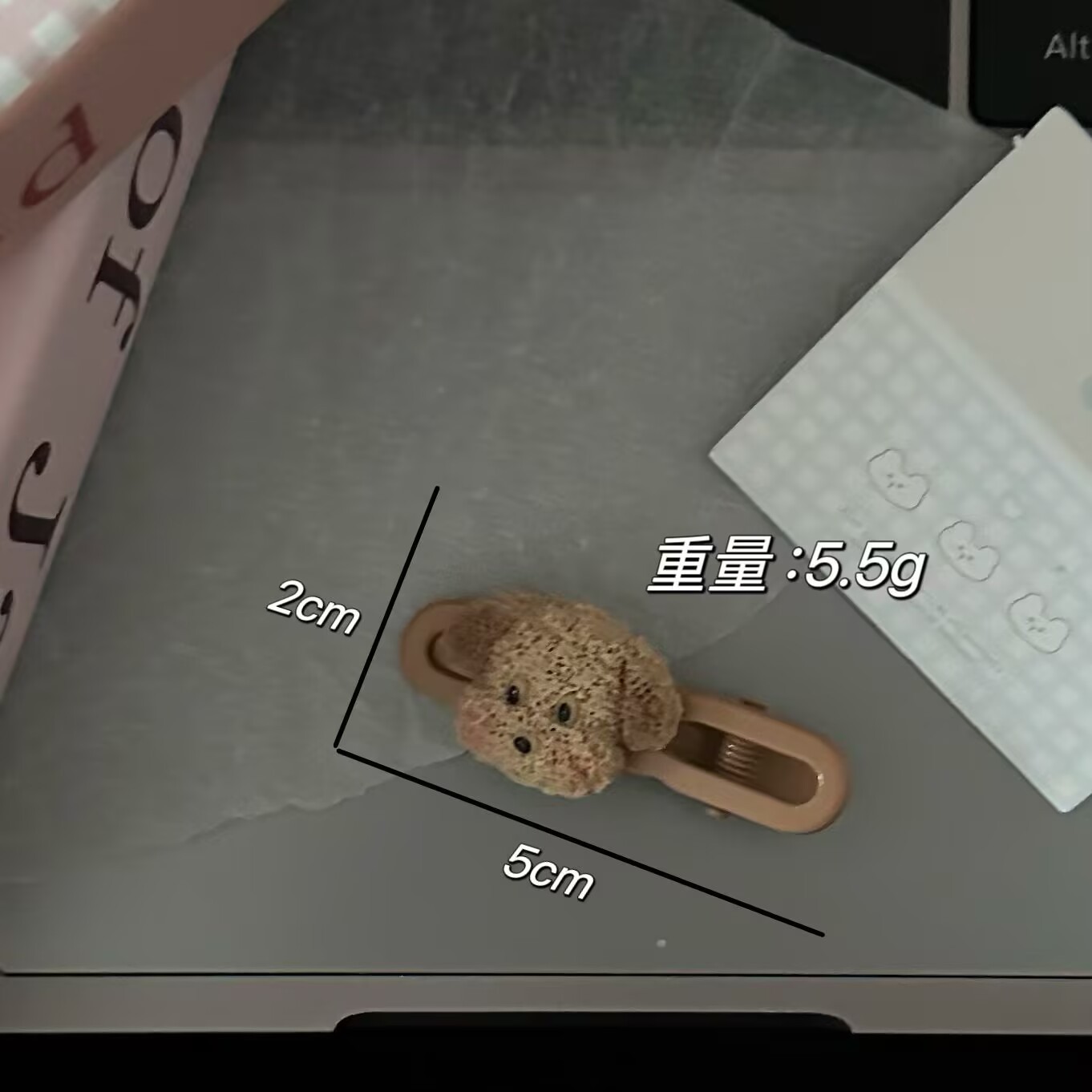 2024 Nuove clip per cani carine e adorabili all'ingrosso, clip per frangia a becco d'anatra della serie color caffè per ragazze, capelli delle celebrità di Internet_voghion.com