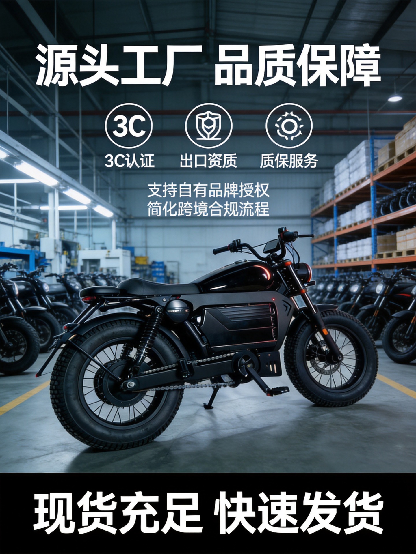 48V Lithium Battery HIMOTO Wide Tire Electric Bicycle Adult Off-Road Electric Motorcycle Export Cross-Border