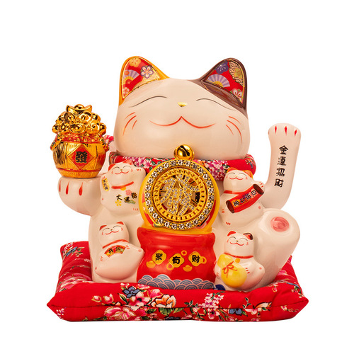 Lucky Cat Large Ornament Shop Opening Electric Shaker Large Japanese Ceramic Creative Gift Cashier Ornament