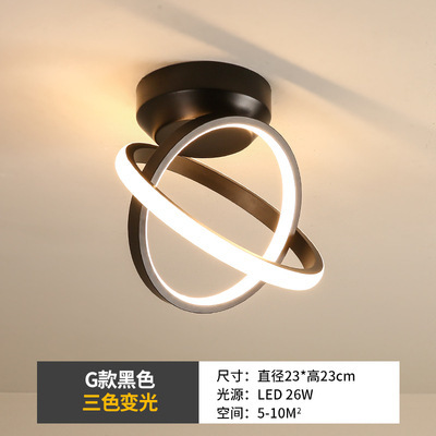 Luces de pasillo, luces del vestíbulo de entrada, luces de hierro forjado para escaleras, luces LED de techo para el guardarropa, luces de balcón, lámparas Zhongshan image 18