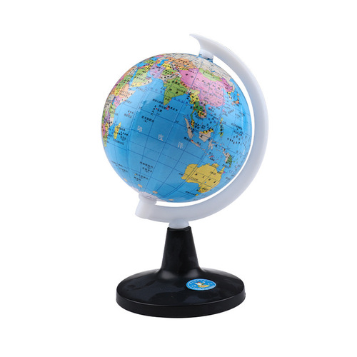 8.5cm Small Paper Map Teaching Globe for Middle School Students - Geographical Plane with Political Provinces, Terrain Features, High Definition Teaching Aid