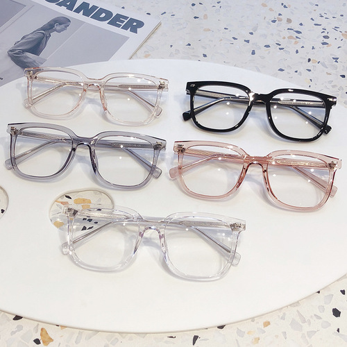 New fashion glasses anti-blue light flat mirror wholesale frames men's plain glasses frames women's tr90 glasses frames