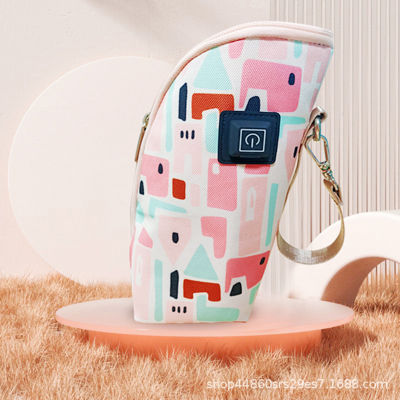 Funda aislante para botella USB Spot, calentador de leche portátil para exteriores de tres velocidades, bolsa aislante para botella de temperatura constante montada en el automóvil