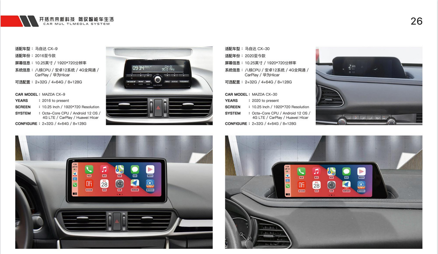 Suitable for Toyota Sienna Panoramic 360 Android 12 Modified Central Control Large-Screen Navigation All-In-One Display