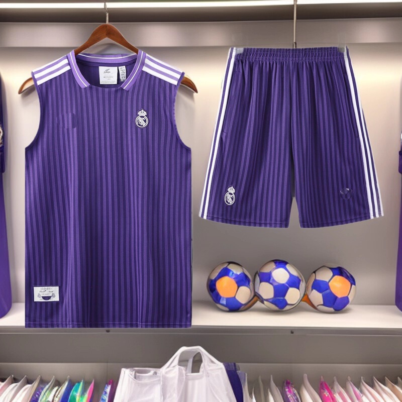 2526 New Sports Vest Football Uniform Real Madrid Arsenal Manchester United Chelsea Jersey Adult Training Uniform Suit