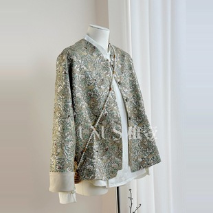UNUS Young One New Chinese High-grade Dragon Pattern Cloud Brocade National Style Jacket Autumn Jacquard Song Jin Zen Short Autumn