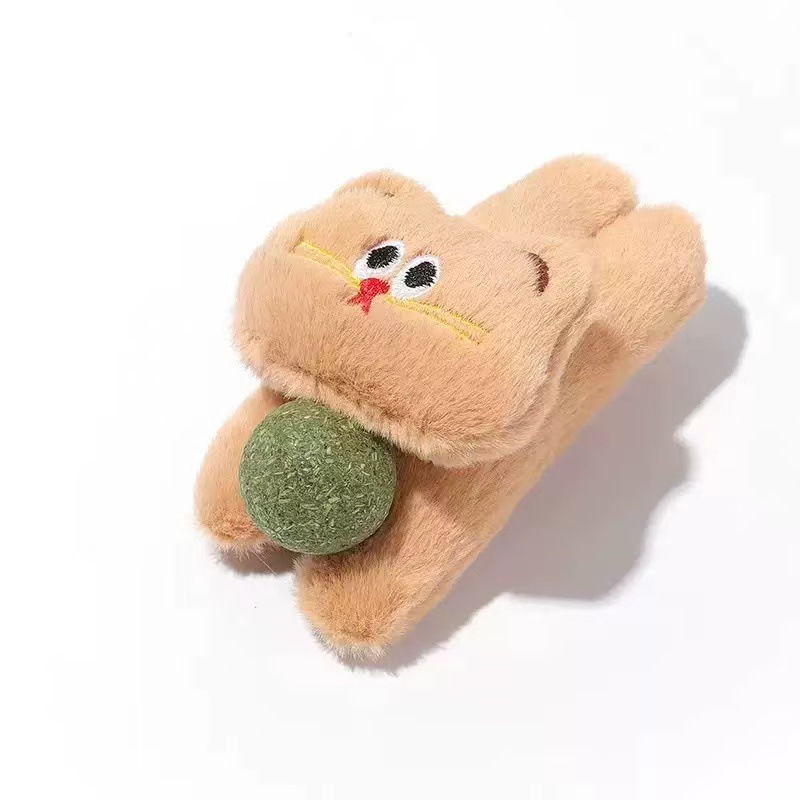 공을 안고 있는 고양이 [커피색]