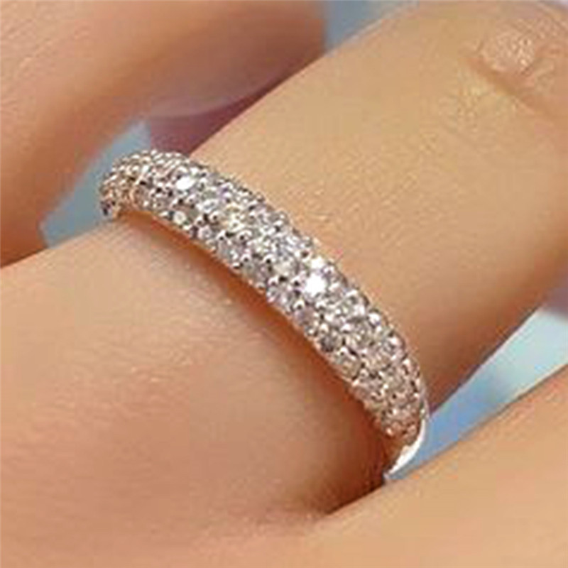 Oval Cz Engagement Ring Set In 925 Sterling Silver Four-prong_voghion.com