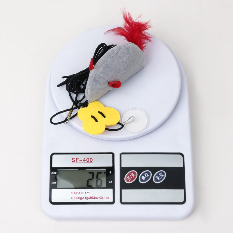 Tiktok popular colgante de sonido ratón de peluche gato de juguete llamando ratón auto-Hola divertido gato palo divertido gato juguete en stock