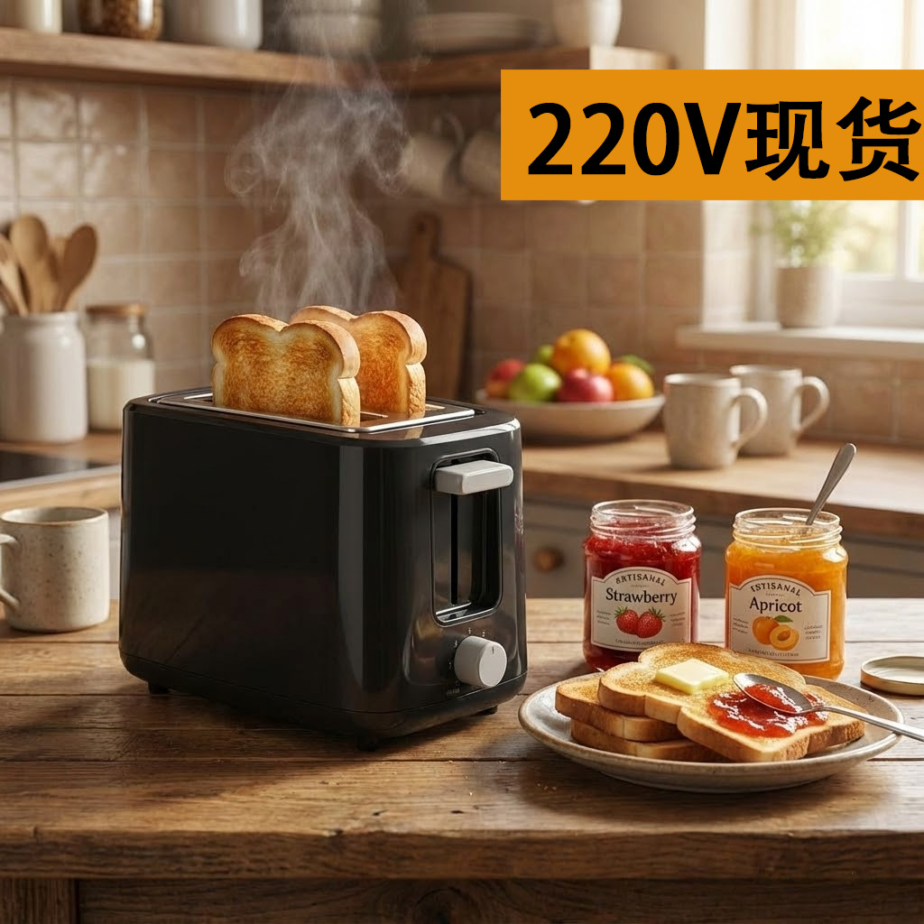 Breakfast Toaster with 7 Heat Levels for Home Use, Ready-To-Bake Breakfast Sandwich Maker