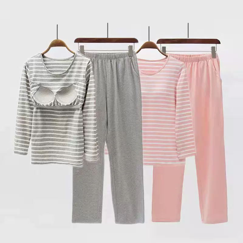 Cotton pijama, set, long-sleeve