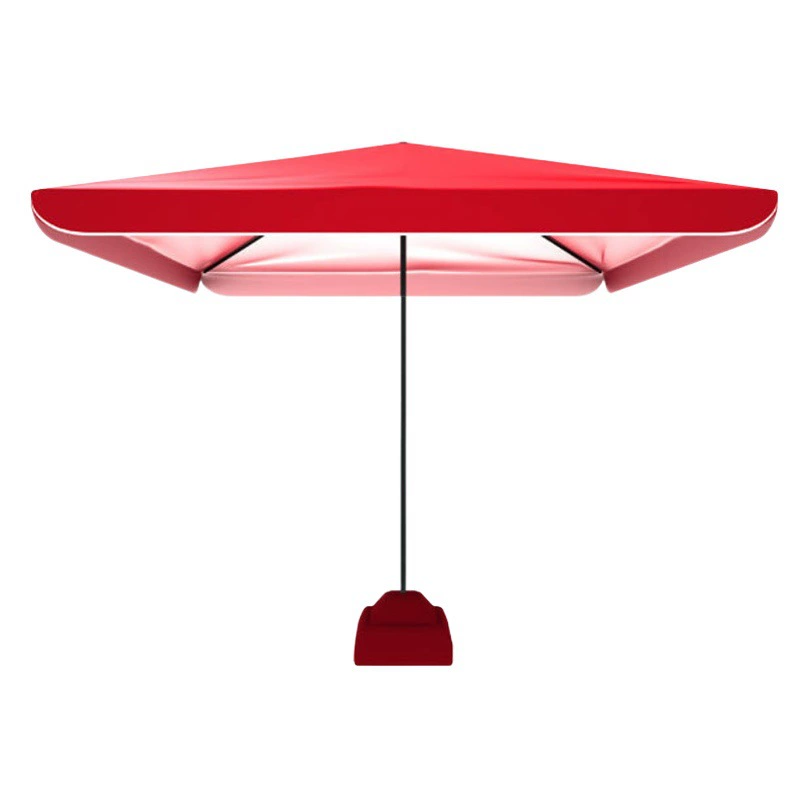 Оптовая открытый складной квадратный зонтик стойло зонтик утолщенный квадратный двор зонтик коммерческой рекламы зонтик