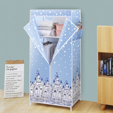 牛津布衣柜加粗钢架防尘防潮牛津布衣柜衣架组装收纳柜宿舍挂衣柜