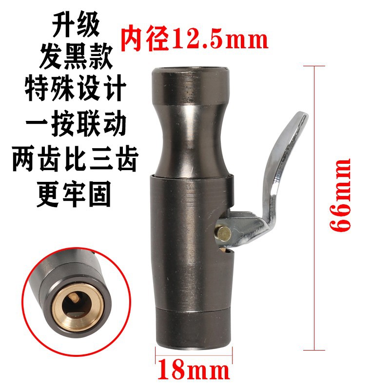 Tire pressure gauge inflation hose, inflator gauge, air gun accessories, hose, car tire pressure gauge gun, inflation extension tube, copper head