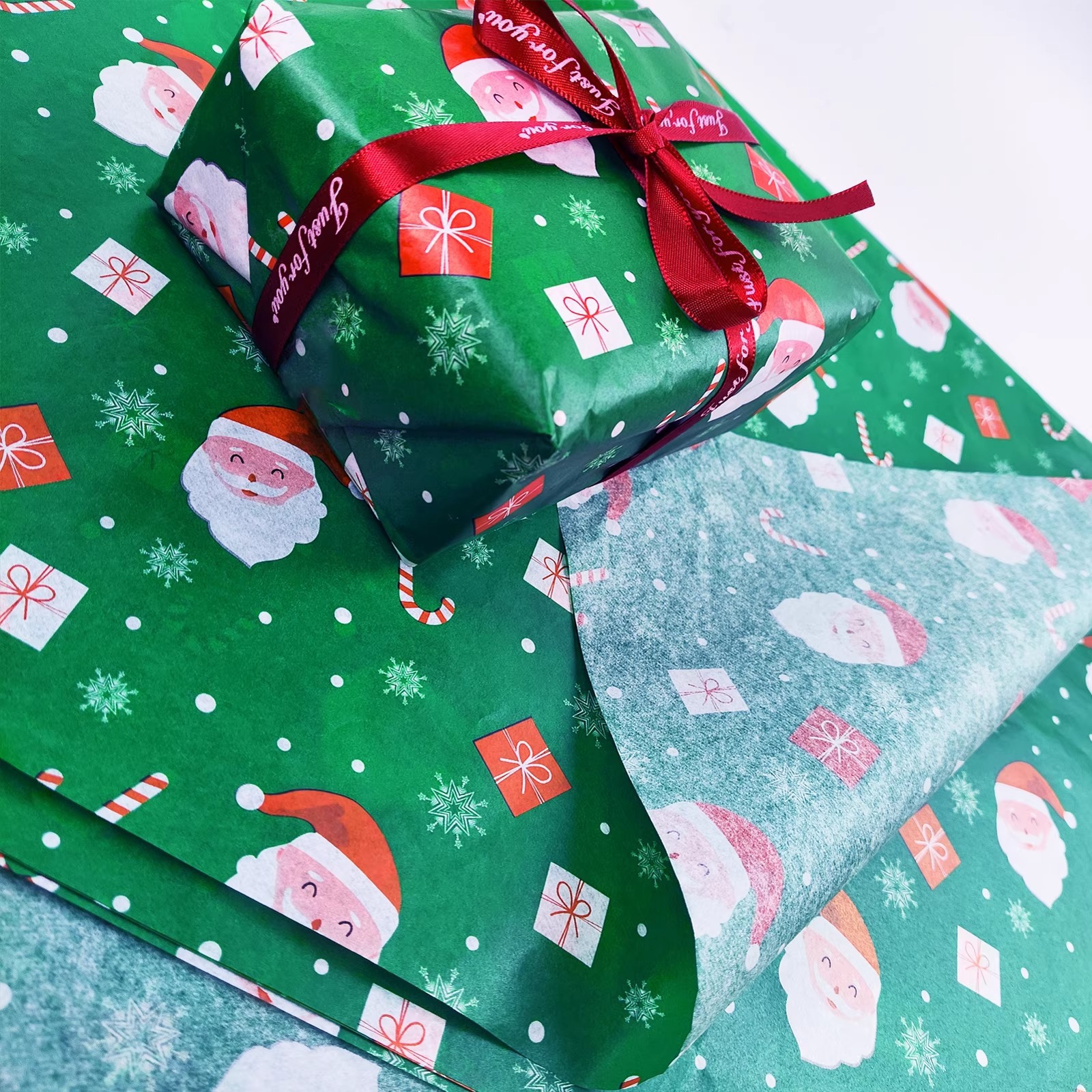 Papel de embalaje de manzana de Navidad de Nochebuena, dulces de Navidad, Papel de Sydney Papá Noel, Papel de embalaje de caja de regalo de alce